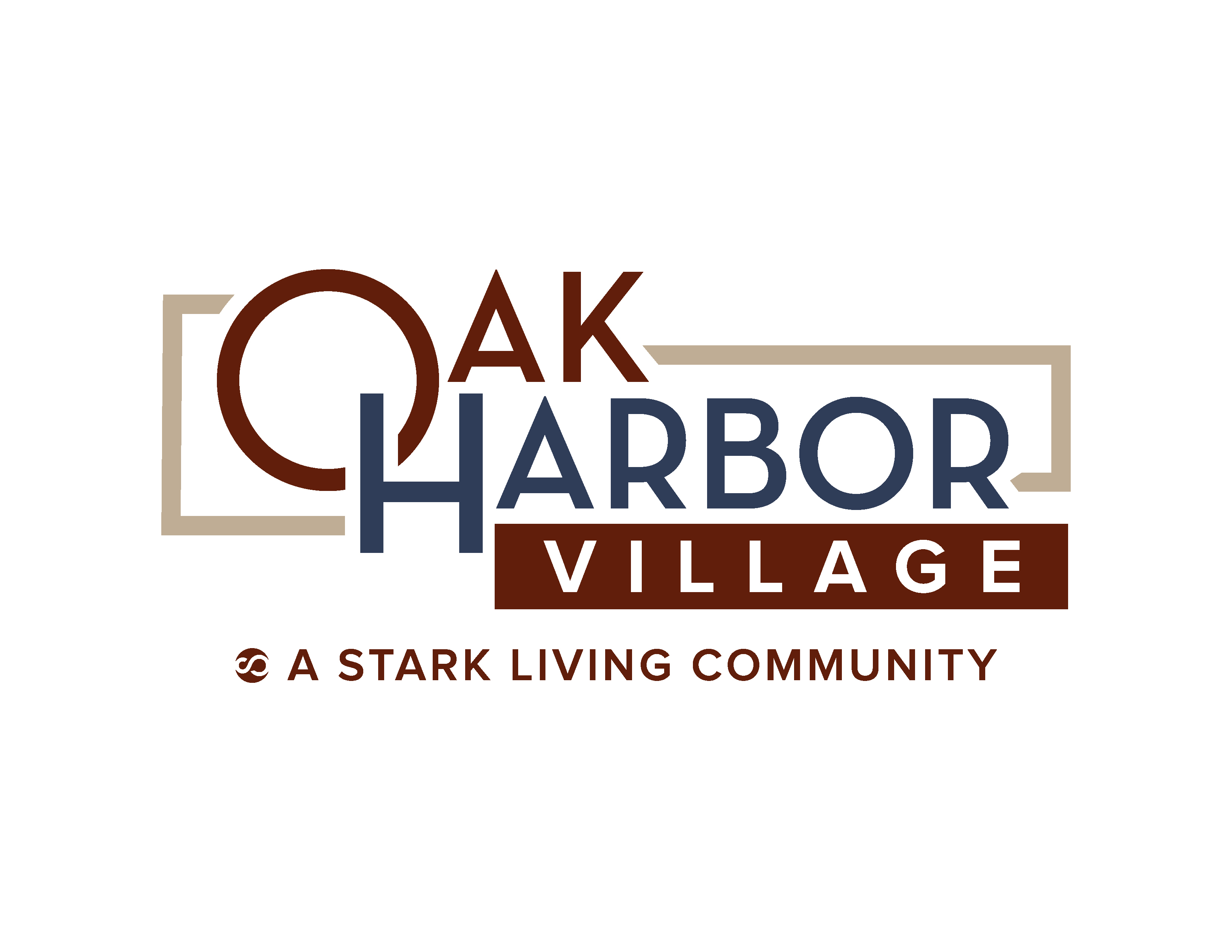 A logo for a community called Oak Harbor Village.